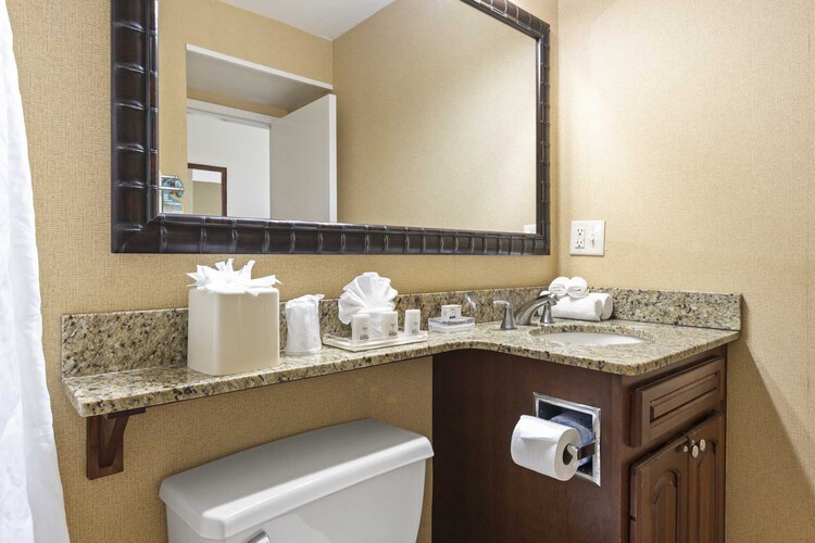 Bathroom with toilet and sink